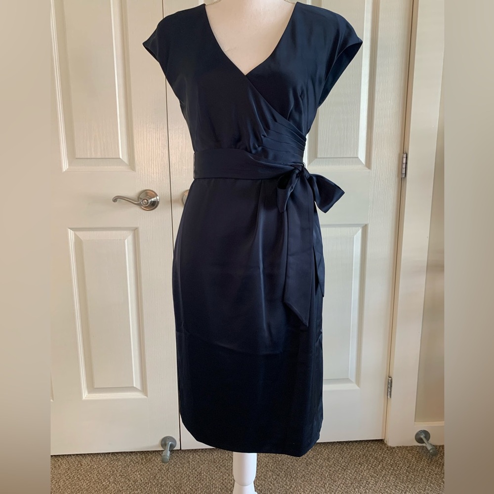 JCrew Silk Dress, Size 4, Navy